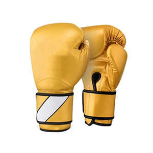 Guantes de Boxeo de Cuero Dorado con Cordones, Guantes de Entrenamiento Transpirables para Adultos, Guantes de Sparring para Boxeo - Product Image 5