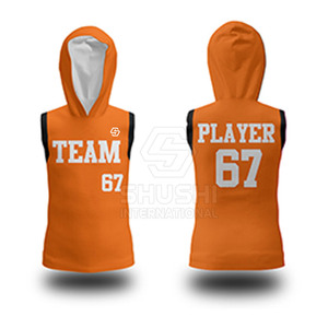 Sudadera con capucha sin mangas para hombre 7on7 Flag Football-Top deportivo de rendimiento transpirable y de secado rápido con logotipo personalizado de talla grande - Product Image 5