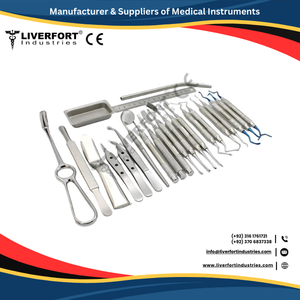 Kit de instrumentos médicos quirúrgicos dentales de alto grado, 33 Uds., nuevo conjunto de ortodoncia e implantes, fuente de alimentación Manual, certificado CE - Product Image 2