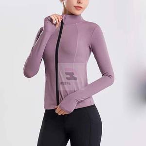 Femmes 2025 haute qualité fermeture éclair Sport veste de course respirant Yoga haut Fitness veste - Product Image 4