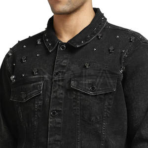Veste en jean pour homme avec marque personnalisée, idéale pour les collections de vêtements d'hiver et les ventes au détail - Product Image 5