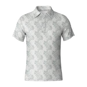 Polo de golf avec logo personnalisé, spandex en polyester respirant, uniforme à manches courtes pour hommes, fabriqué au Vietnam - Product Image 2