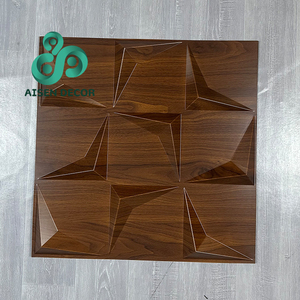 Aisen trang trí nội thất Chất lượng cao hiện đại Nhà phòng khách trang trí 50x50cm PVC tường bảng tùy chỉnh nội thất không thấm nước 3D PVC tường Bảng điều khiển - Product Image 6