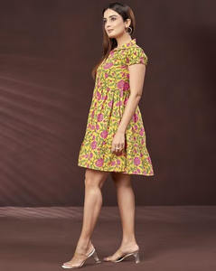 เดรสมิดิทรงพอดีตัวพิมพ์ลายดอกไม้สำหรับผู้หญิง, เดรสกระโปรงบานสำหรับฤดูร้อนหรือฤดูใบไม้ผลิ - Product Image 6