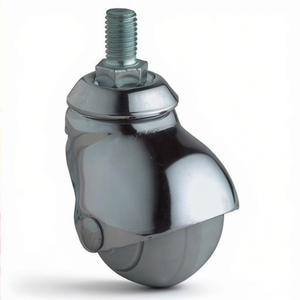 Ruedas Giratorias de Goma Gris M10, Diámetro de Rueda de 40 mm con Capacidad de Carga de 30 kg para Muebles, Ruedas para Muebles BS - Product Image 3