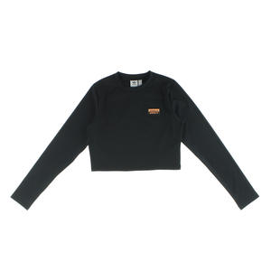 Camisetas Deportivas Adidas Outline Rib Ls para Mujer, Color: Negro/Ember, 100% Auténticas - Product Image 1