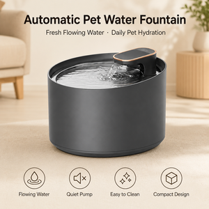 Fontanella d'Acqua Automatica <span class=keywords><strong>per</strong></span> Animali Domestici in Acciaio Inox 304 con Acqua Corrente <span class=keywords><strong>per</strong></span> Gatti e Cani - Product Image 1