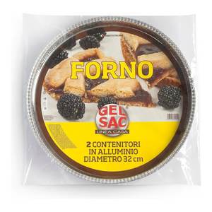 Juego de Bandejas Desechables para Pizza C20, 2 Piezas, 32 cm, 700059, Bolsa de Gel para Servir tu Pizza Favorita - Product Image 1