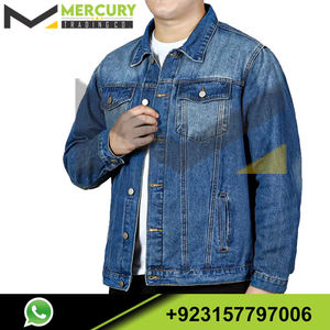 เสื้อแจ็คเก็ตยีนส์แฟชั่นบุรุษขนาดบวกสําหรับฤดูร้อน ฤดูใบไม้ผลิ ฤดูใบไม้ร่วง ฤดูหนาว เสื้อผ้ายีนส์บุรุษ - Product Image 5