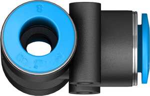 Conector en T de Empuje de Alta Calidad QST-8-50 / QST-8 130804 |   Conector Neumático Resistente para Distribución de Aire - Product Image 6