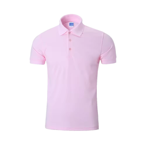 เสื้อโปโลกอล์ฟแขนสั้น100% ผ้าฝ้ายแห้งเร็วเสื้อโปโลมีปกเสื้อกอล์ฟสีพื้นแห้งเร็วฤดูร้อน - Product Image 4