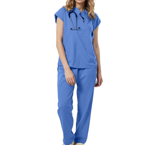 Female Custom Logo Nursing Uniform Women Hospital Medical Clothing <b>Scrubs</b> Spandex Nursing <b>Scrub</b> <b>Sets</b> - Product Image 1