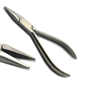 Alicates Profesionales de Acero Inoxidable con Punta Plana - Herramienta Multiusos para Manualidades, Joyería y Electrónica |   MANAN INSTRUMENTS MI-FNP-703 | - Product Image 1