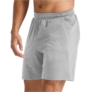Pantalones cortos de fitness para hombre hechos a medida de calidad superior Material duradero antiarrugas Patrón sólido disponible a precio mayorista - Product Image 4
