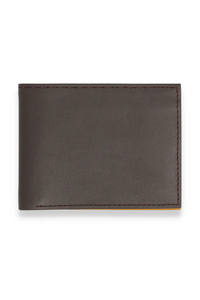 Venta al por mayor de alta calidad de diseño personalizado logotipo Multi-Tarjeta de los hombres Cartera de cuero genuino bordado Premium elegante tarjetero corto - Product Image 3
