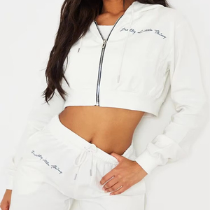 2025 nuevo diseño logotipo personalizado señoras Jogger 2 piezas ropa de Fitness chándal Jogging Sportsuit mujeres chándales 2025 - Product Image 1