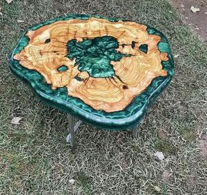 Customizable Wooden <b>Epoxy</b> <b>Resin</b> Coffee <b>Table</b> Unique Options Personalizing Your Living Room Dining Space Available Sale - Product Image 3