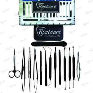 Top Trending Premium Black Micro Dental Surgical Kit Custom Made Manual Power Implant Instruments para cirugía periodontal oral - Product Image 1