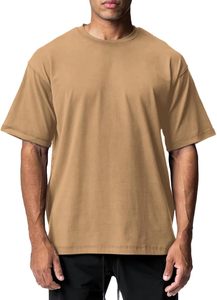 T-shirts de sport pour hommes en coton de haute qualité à manches courtes et col rond, vêtements de gym amples pour hommes S-XXL 2025 - Product Image 2