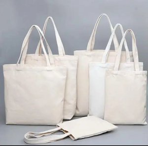 Sacs fourre-tout en coton à long manche pour femmes sacs à provisions réutilisables écologiques pour l'épicerie voyage travail école et usage quotidien - Product Image 6