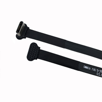 Conector USB 3.1 Macho Personalizado, Cable Circular de PVC, TPE y Nailon Tipo-C en Forma de T, Cable Suave con Clip Trasero para Carga Inalámbrica, Conexión de 8 Pines