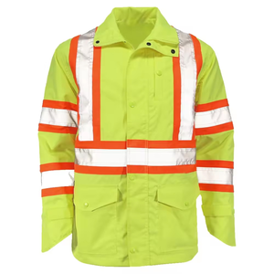 Veste en polyester à haute visibilité chauffée pour les travailleurs, impression de logo personnalisée, haute qualité, prix bas, taille plus - Product Image 1