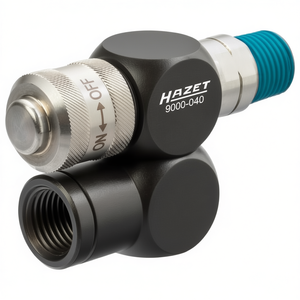 ตัวลดอัตราการไหลของอากาศแบบต่อเนื่อง Hazet ข้อต่อแบบหมุนขนาด 1/4 นิ้ว สำหรับอุปกรณ์และชิ้นส่วนเครื่องมือลม - Product Image 2