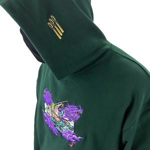 Sudadera con Capucha para Hombre, Estilo Urbano, Personalizada, 100% Algodón, Gruesa, Transpirable, Holgada, con Bordado - Product Image 3