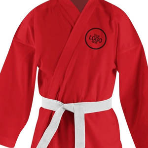 Uniforme de karate de secado rápido con logotipo bordado impermeable para competición Judo Dobok ligero estampado personalizado OEM para mujer - Product Image 4