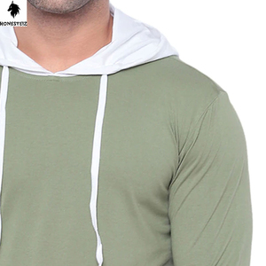 เสื้อฮู้ดแบบสวมหัวสำหรับผู้ชายเสื้อกันหนาวผ้าฝ้ายโพลีเอสเตอร์ผ้าเทอร์100% สีพื้นลำลองออกแบบได้ตามต้องการสำหรับฤดูหนาว - Product Image 6