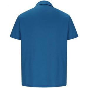 เสื้อโปโลแขนสั้นของผู้ชายเสื้อ1/4แบบสวมหัวแห้งเร็วระบายอากาศได้ดีเสื้อกีฬาวิ่งแบบสวมหัวมีซิป - Product Image 5