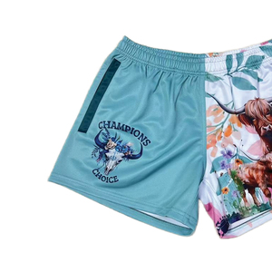 Shorts de rugby de haute qualité avec poches, cordon de serrage, respirant, séchage rapide, design et logo personnalisés, unisexe pour adultes - Product Image 6