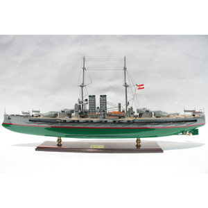SMS Viribus Unitis MODÈLE DE BATEAUX EN BOIS/NAVIRES DE BATAILLE EUROPÉENS/ARTISANAT MAIN POUR LA DÉCORATION - Product Image 1