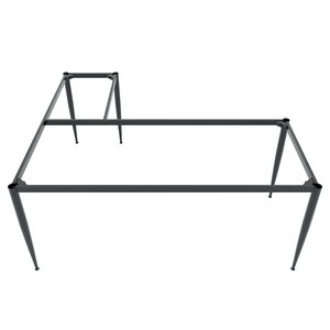 Système CONE II HCCN019 - Pieds en acier de style industriel pour bureau en L de 180x160 cm, pour bureau à domicile et table à manger ou banc - Product Image 1