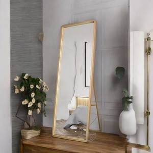 Espejo de piso de longitud completa de diseño moderno con marco de metal Espejo decorativo de tocador de dormitorio grande - Product Image 2