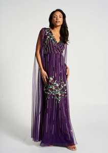 Vestido de Fiesta Largo con Mangas Abullonadas, Antiestático, con Cuentas, Sexy, para Mujer - Product Image 3