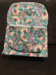 Nueva llegada hecha a mano con estampado floral Kantha mochila para mujeres Boho de moda mochila India para niñas - Product Image 4