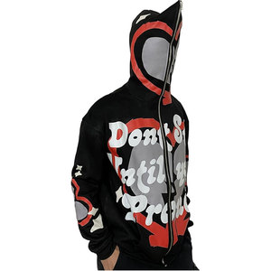 Nouveauté : Sweat à capuche zippé intégral pour homme, en polaire respirant, personnalisable - Product Image 3