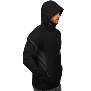 Chaqueta de invierno de buena calidad para hombre, Abrigo con capucha, uniforme deportivo, chaqueta impermeable de concha suave, chaqueta de trabajo impermeable - Product Image 5