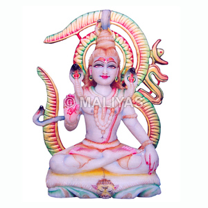 Statue en marbre du dieu Shiva |   Fabricant artisanal de statues de Shiva – Maliyas - Product Image 1