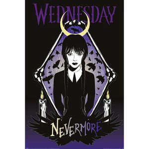 Póster moderno de los Ravens, arte decorativo para colgar en la pared, con marco, de Wednesday - Product Image 1
