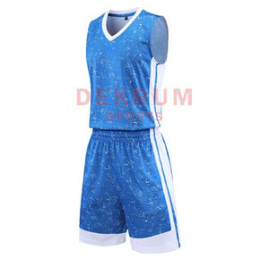 Tenue de basketball d'été pour homme, coupe ajustée, manches courtes, séchage rapide, respirante, personnalisable pour équipe, avec option grandes tailles - Product Image 2