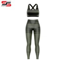 Ensemble 2 pièces de vêtements de sport confortables pour femme, taille plus, respirant, avec logo personnalisé, pour la gym et le yoga, taille élastique, vente en gros