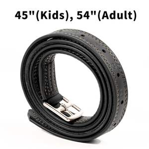 Cuero de Estribo Color Saddle Tan de Alta Calidad con Cadena de Cristal Transparente y Hebilla de Acero Inoxidable para Montar a Caballo, Se Acepta OEM - Product Image 3