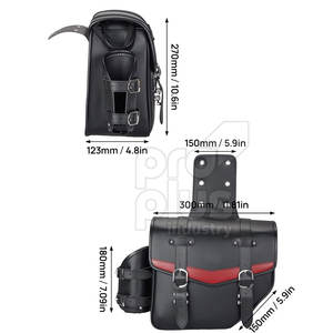 Sacs de selle en cuir véritable - PROPLUS INDUSTRY PI-LSB-1904, fabrication artisanale de haute qualité, rangement personnalisé pour la randonnée à cheval - Product Image 6