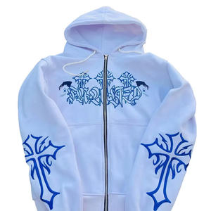 Custom 500G Men's Hooded Pullover Unisex Heavyweight Cotton <b>Hoodie</b> Plain Black with Puff Printing Embroidery Logo Casual Style - Product Image 1