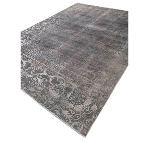 Alfombra Rectangular Grande de Lana y Seda Anudada a Mano en Verde Azalea, Estilo Boho, para Sala de Estar, Pasillo, Modelo Pae-6168 - Product Image 2