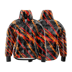 Chaqueta Acolchada Ligera e Impermeable con Cuello Alto, Personalizada con Diseño 3D Impreso por Transferencia de Calor, Ropa Exterior Cortavientos - Product Image 6