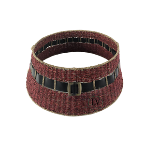 Best Selling Eco-Friendly Water Hyacinth Christmas <b>Tree</b> <b>Collar</b> Decorations Customizable Size for Home Use New Design Vietnam - Product Image 2