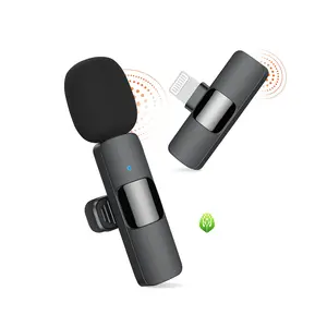 Microphone Lavalier sans fil Bluetooth JTS pour iPhones, iPads Micro d'enregistrement sans fil pour vidéo Podcast Vlog YouTube